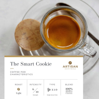 Artisan Coffee Co The Smart Cookie pods Infographic Characteristics